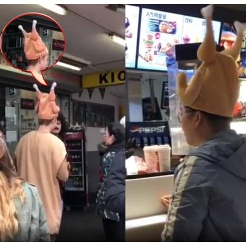 Party Fun Dancing Drumstick Hat Novelty and Beautiful Hat Funny Electric Plush Toy Thanksgiving Holiday Decoration Gift