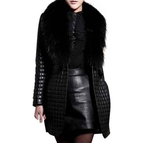 Women Autumn Winter Faux Fur Soft Leather Jackets Coats Warm Long Sleeve Loose Coat Outerwear Lady Long Overcoat Fashion
