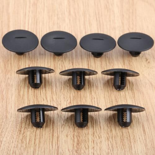 10Pcs Auto Fastener Striped Carpet Strap Clip Clamp Fit For Peugeot 408 307 206 Citroen C5 C2 Plastic Fastener