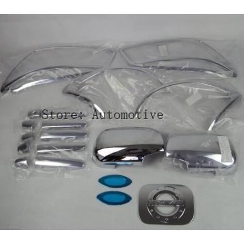 2006~2011 07 08 09 10 for TOYOTA RAV4 CHROME TRIM FULL SET 19pcs (Cover Trims For Head Light, Tail Light, Side Mirrors) h