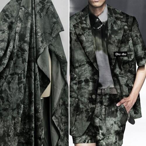 50*140cm Rock crack texture Clothing Fabric Like splash-ink Pattern Coat Trousers Skirt Bag Fashion Design Fabric DIY