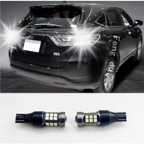 2pcs For 1998-2020 Toyota HARRIER Reversing Light High Bright LED Car Auxiliary Bulbs Back wave light W16W T15