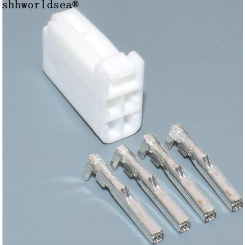 Shhworldsea 4p 1.2mm pin Automotive connector vehicle connector Oxygen sensor plug connector with terminal