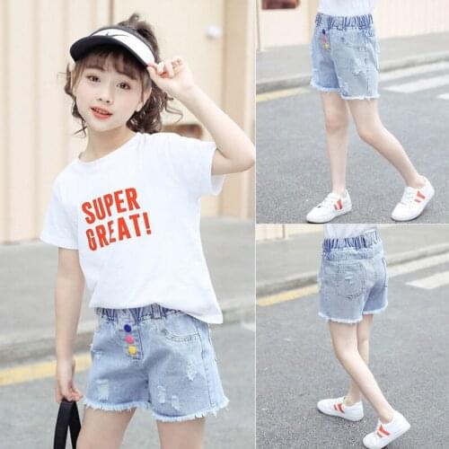 Baby Has Denim Shorts For Girls