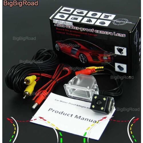 BigBigRoad Car Intelligent Dynamic Track Rear View Camera Backup Reverse Camera For HAVAL Great Wall Florid Voleex M3 C50