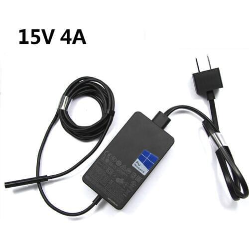 Microsoft Surface Book Power Adapter Charger 65W 15V 4A Plug Wire Pro4