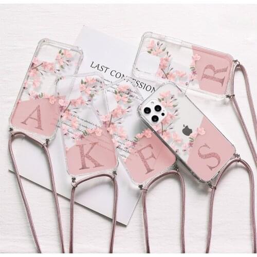 Custom Name Crossbody Sakura Cases For Samsung Galaxy A51 A52 A70 A71 A50 A30S A50s A10 A12 A20e A30 A31 A32 A40 A41 A7 2018 Bag