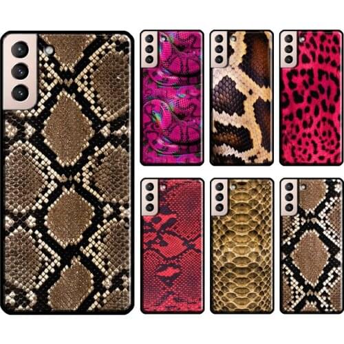 Vintage snake skin Texture Phone Cover For Samsung Galaxy S21 S20 Ultra Note 20 Note 10 S8 S9 S10 Plus S20 FE Case