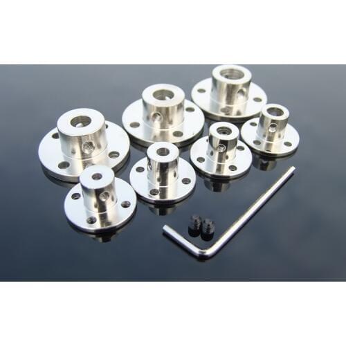 Smarian 1pcs Steel Flange Coupling Rigidity Flange Plate Metal High Hardness Couplings Diy Wheeled Robotic Car Chassis Diy