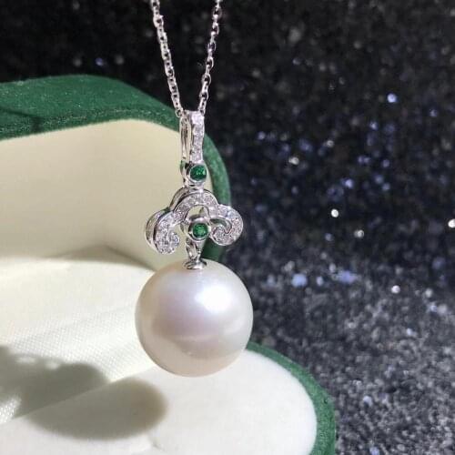 Hot Trendy DIY Mount 925 Sterling Silver Pendant Base Settings Mountings Findings Parts for Pearl Crystal Jade Agate 5pcs/lot