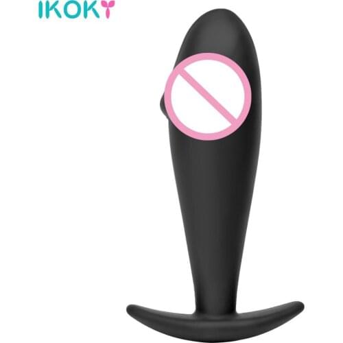 IKOKY Vagina Stimulate Butt Plug Silicone Anal Plug Prostate Massage Sex Toys For Women Men Gay G-Spot Portable
