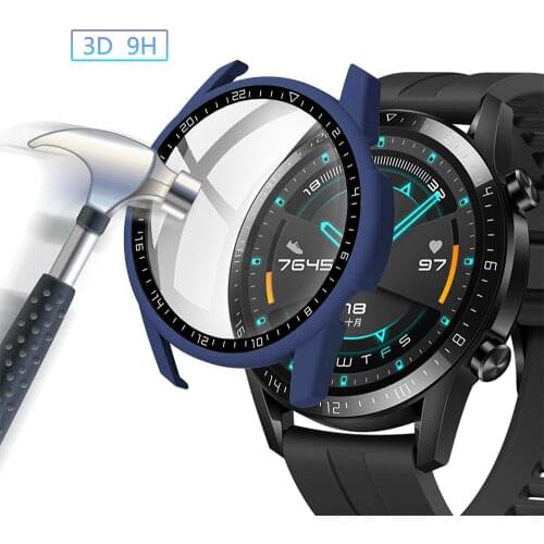 For Huawei Watch GT2 GT 2 42mm 46mm Classic Sport Case Protector Strap PC film One-piece Case Band Bracelet Accessories Cover