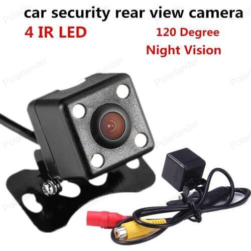 Best selling Night Vision car security rear view camera CCD 4 LED with 120 Degree view angle waterproof