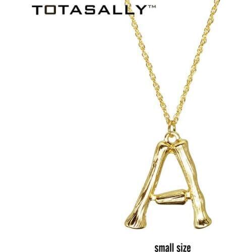 TOTASALLY hot sale ins Letters Pendant Necklace For Women Golden A-Z 26 Initial Collar Jewelry Alphabet Necklace party show