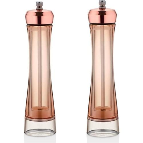 Transparent Copper 2 Li Salt Pepper Mill
