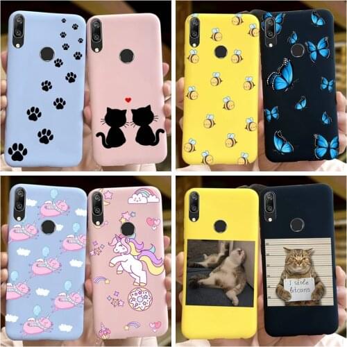 Cartoon Cute Case For Huawei Y7 2019 Case Y7 Pro Prime 2019 Soft Silicone Phone Back Cover For Huawei Y7 Y 7 Y7Prime Y7Pro 2019