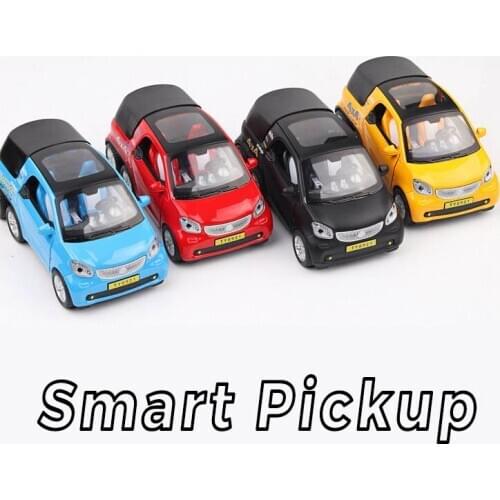 1:32 Scale Pickup Truck Model Mini Smart Pull Back Alloy Car Acousto-optic Simulation Vehicles Boy Diecast Metal Auto Toys