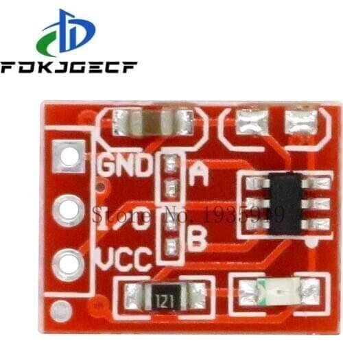 50PCS TTP223 Touch button Module Capacitor type Single Channel Self Locking Touch switch sensor