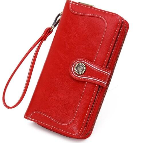 New Wristband Women Wallet Fashion Wild Retro Long Wallet Womens Multi-function Clutch Bag Womens Carteira Portfel Damski