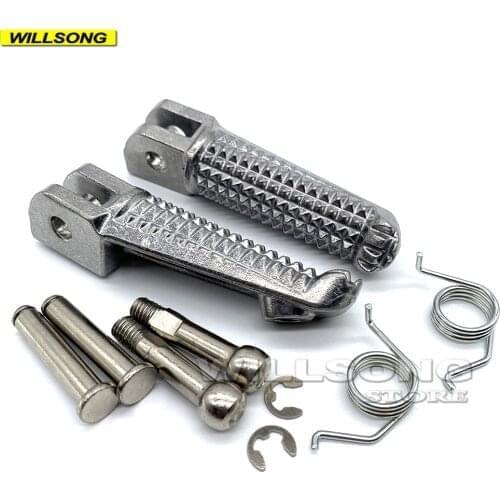 Motorcycle Front Footrest Foot Pegs Pedal For YAMAHA FZ1 FZS600 FAZER FZ6 N/S FZ6R MT 03/25/125 YZF R25/R3/R125 TDM 900/A