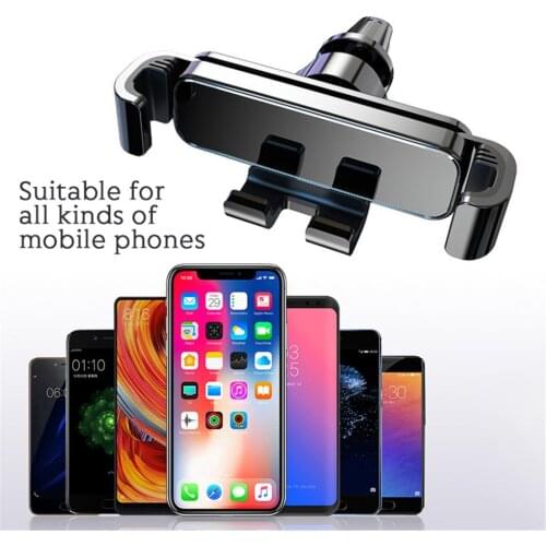 Car Phone Holder Stand For Mobile Phone Air Vent Phone Stand for Xiaomi Samsung iPhone 11 12 Telephone Car Holder Stand