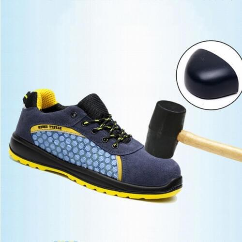 Casual Safety Shoes Mens Anti-smashing Puncture Proof Steel toe cap Indestructible Protective Work Shoes zapatos de seguridad