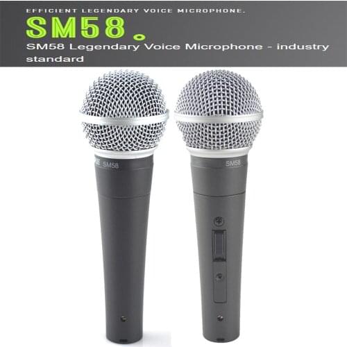 Sm58 microphone professional wired dynamic cardioid microp for shure microphone karaoke KTV stage show tiktok gaming