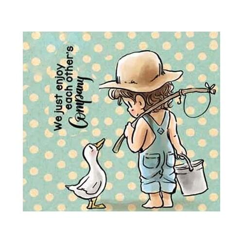 Fishing Transparent Silicone Rubber Stamp And Metal Die Sheet Cling Scrapbooking DIY Cute Pattern Photo Album