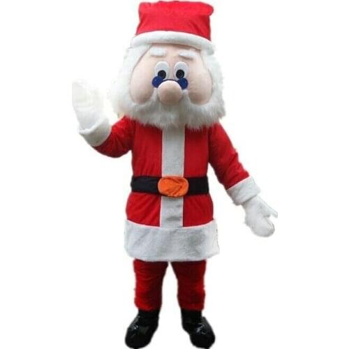 Christmas Santa Claus Mascot Costume Adults Cosplay Fancy Dress Party Carnival Birthday Party Advertising Opening Carnival
