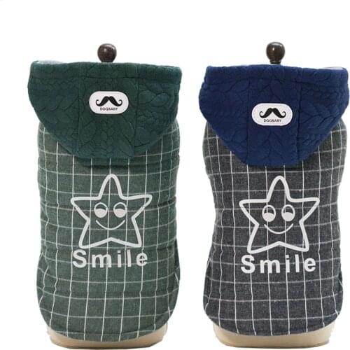 Warm Cotton Pet Dog Clothes for Small Dogs Winter Puppy Cat Hooded Coat Jackets Chihuahua Yorkie Sweatshirt Pet Clothing Outfits