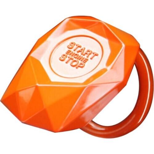 Universal Car Engine Start Stop Switch Button Push Cover Decorative Trim Sticker