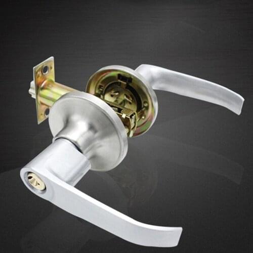 Room Door Handle Lock High-Grade Zinc Alloy Handle Lock Three-Pole Spherical Door Lock Bedroom Bathroom Hardware Accessories