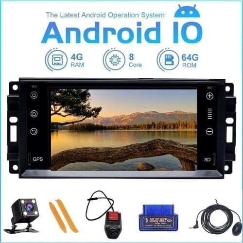 ZLT00PAI Android 10 For Jeep/Wrangler/Patriot/Wrangler Cherokee 2008-2011 Auto Radio GPS Navigation Multimedia Player SWC IPS