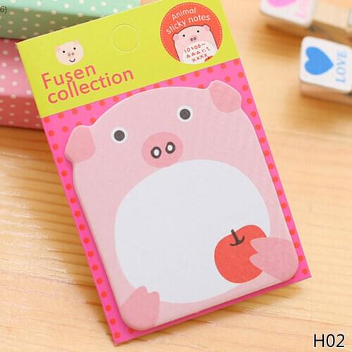 1Piece New Cat Panda Notepad Kawaii Stationery Papeleria School Supplies Cartoon Animals Pad Paper Sticky Notes