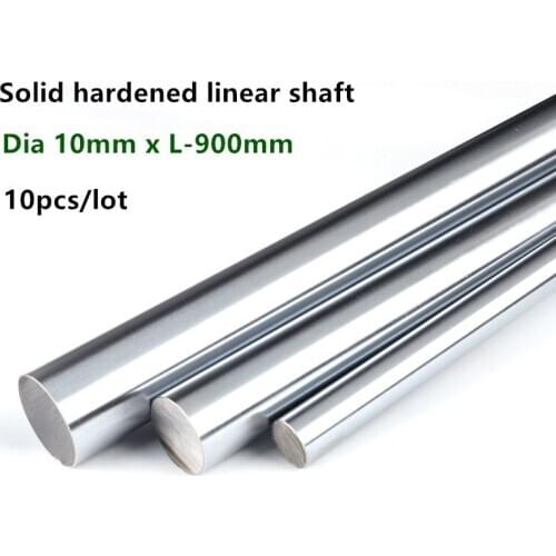 10pcs linear shaft rod Dia 10mm x length 900mm Cylinder Chrome Plated Liner Rods axis round bar SFC10x900mm CNC parts 3D printer