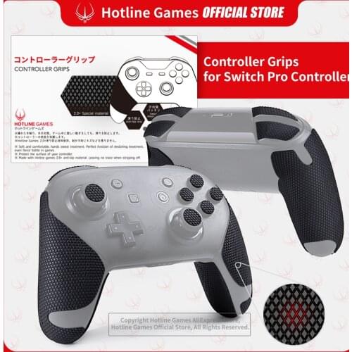 Hotline Games 2.0Plus Controller Grips for Switch Pro Controllers,Anti-Slip,Moisture Wicking [Player Version (20PCS)]