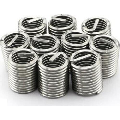 50pcs M8 M10 M12 M14 Fine thread Wire Thread Insert/Screw Bushing/Thread Repair/DIN8140/Stainless Steel
