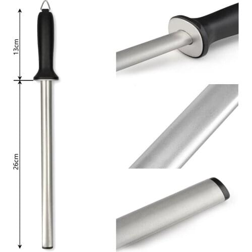High Quality 8-12Inch Diamond Knife Sharpener Rod,Professional Sharpening Steel for Master Chef,Sharpener Stone Tool,for Kitchen