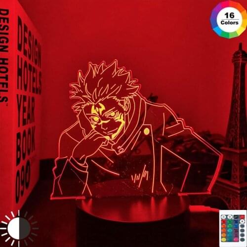 Anime Lamp Yuji Itadori Jujutsu Kaisen Led Night Light for Birthday Gift Jujutsu Kaisen Yuji Itadori Lamp Drop Shipping