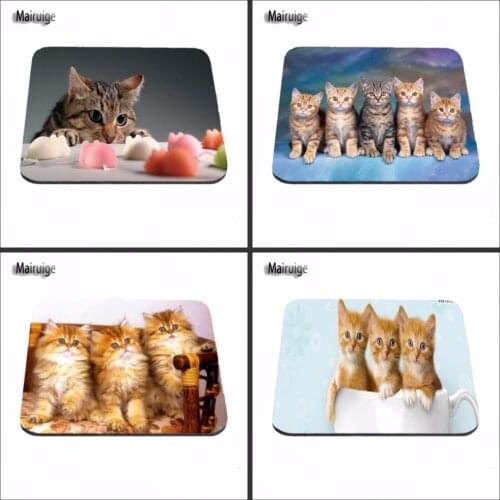Cat Anti-Slip Laptop Anti-Slip Rectangle Mouse Pad Customized Supported 220mmx180mmx2mm&250mmx290mmx2mm