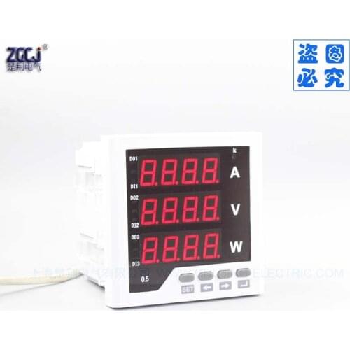 Free shipping !!! digital A V W meter single phase ampere voltage and watt monitor current and volt and power meter in stocks
