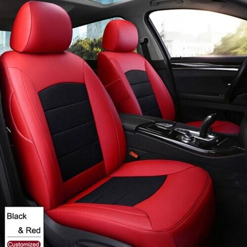 Custom Fit Car Seat Covers for BMW X5 Accessories Seat Cover Genuine Leather & PVC Leather Car Seats Cushion Supports Full Sets