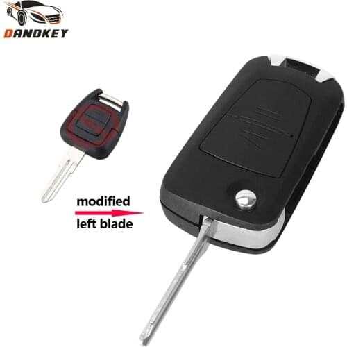 Dandkey 2 Button Flip Folding Key Remote Shell Case For Vauxhall Opel Corsa Astra Kadett Monza Montana Free Shipping key shell