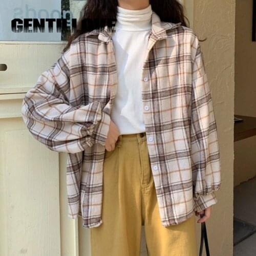 GENTILLOVE Women's Plaid Shirts