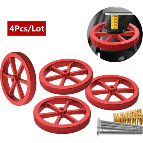 Hot Sale 4Pcs Heat Bed Hand Leveling Spring Knob M4 Screws Nuts For Ender 3/5 CR-20