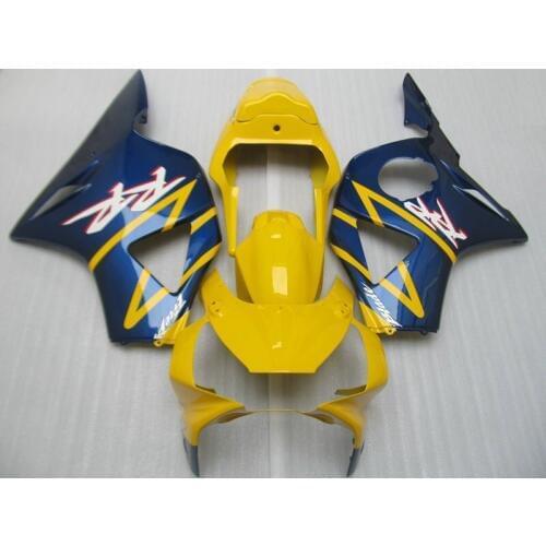 Quality Motorcycle Fairing kit for hd CBR900RR 02 03 CBR900 954 CBR900RR 2002 2003 Yellow blue ABS Fairings set
