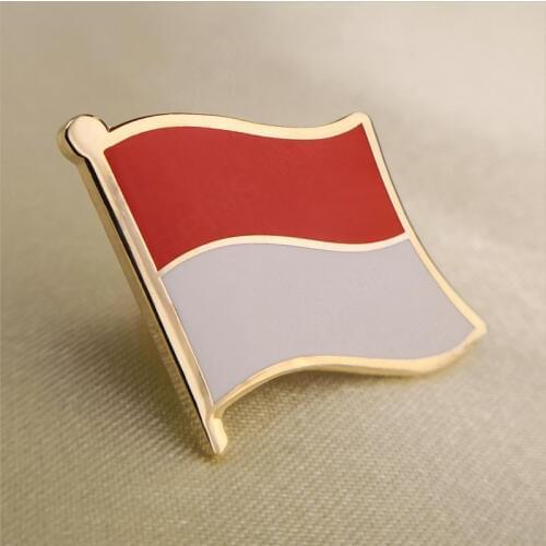 Soft Enamel Indonesia Flag Lapel Pins