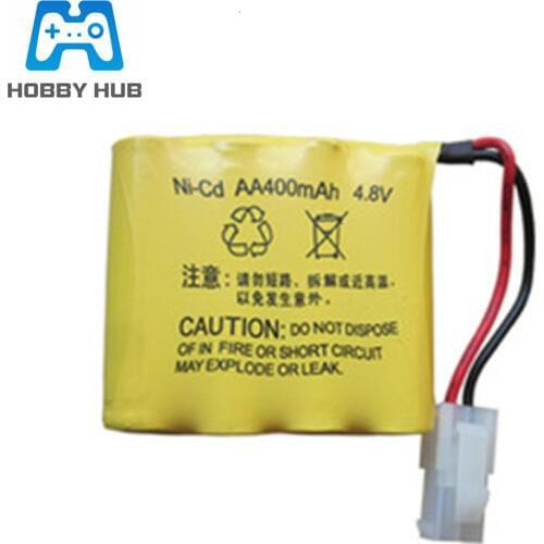 HOBBY HUB 4.8V 400mAh Ni-Cd Rechargeable battery pack For Huanqi 508 550 605 611 RC Car on the 5th AA batteries