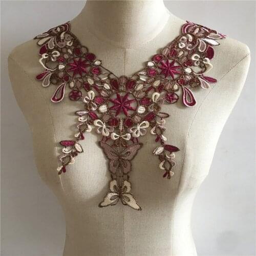 Fashion Style Hollow Lace Collar DIY Embroidery Clothing Applique Accessories Decoration Clothes Neckline Sewing Accessories