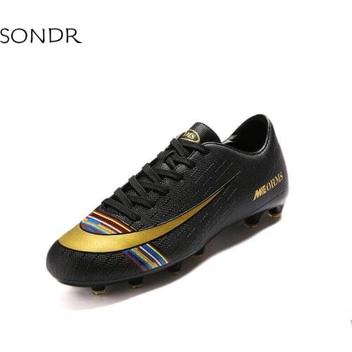 2021 New Mens and Womens Football Shoes Non-slip and Waterproof Football Shoes FG Football Shoes Training Shoes D9065
